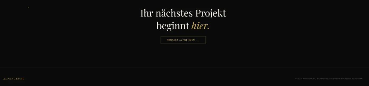 ALPENGRUND — Kontakt-Sektion