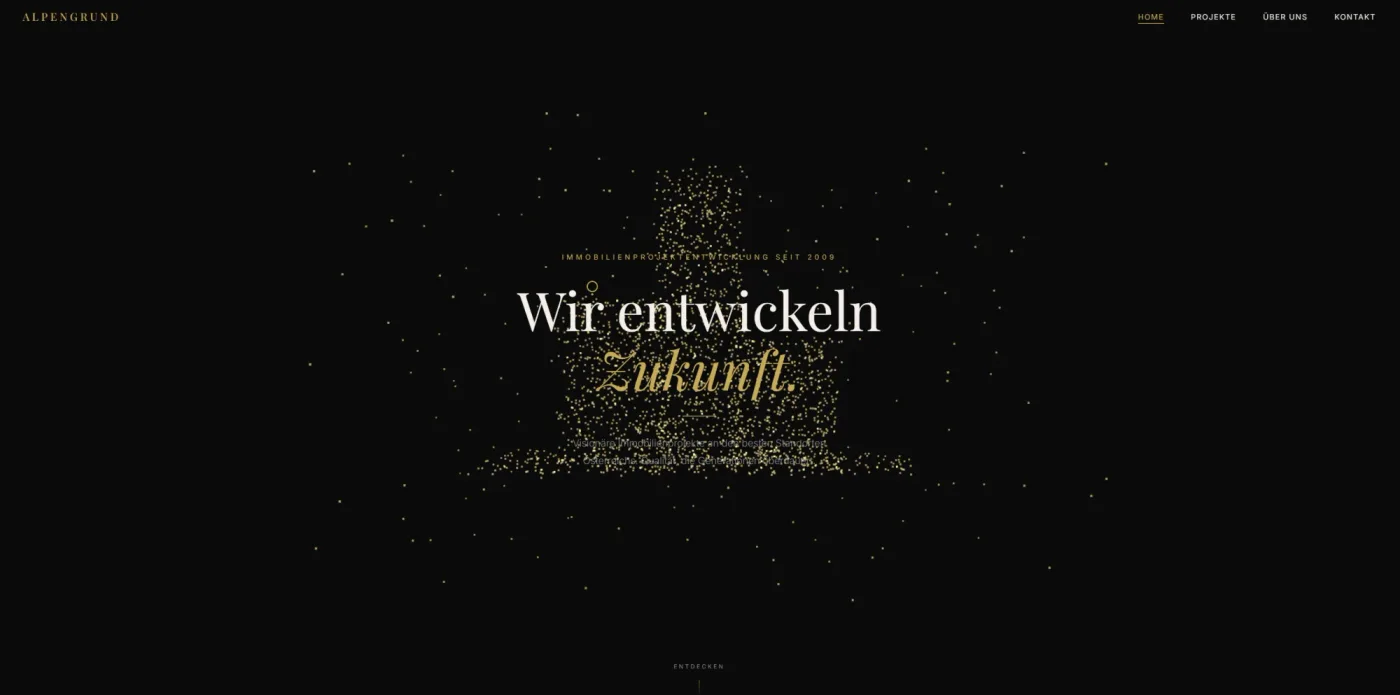 ALPENGRUND Konzept-Website
