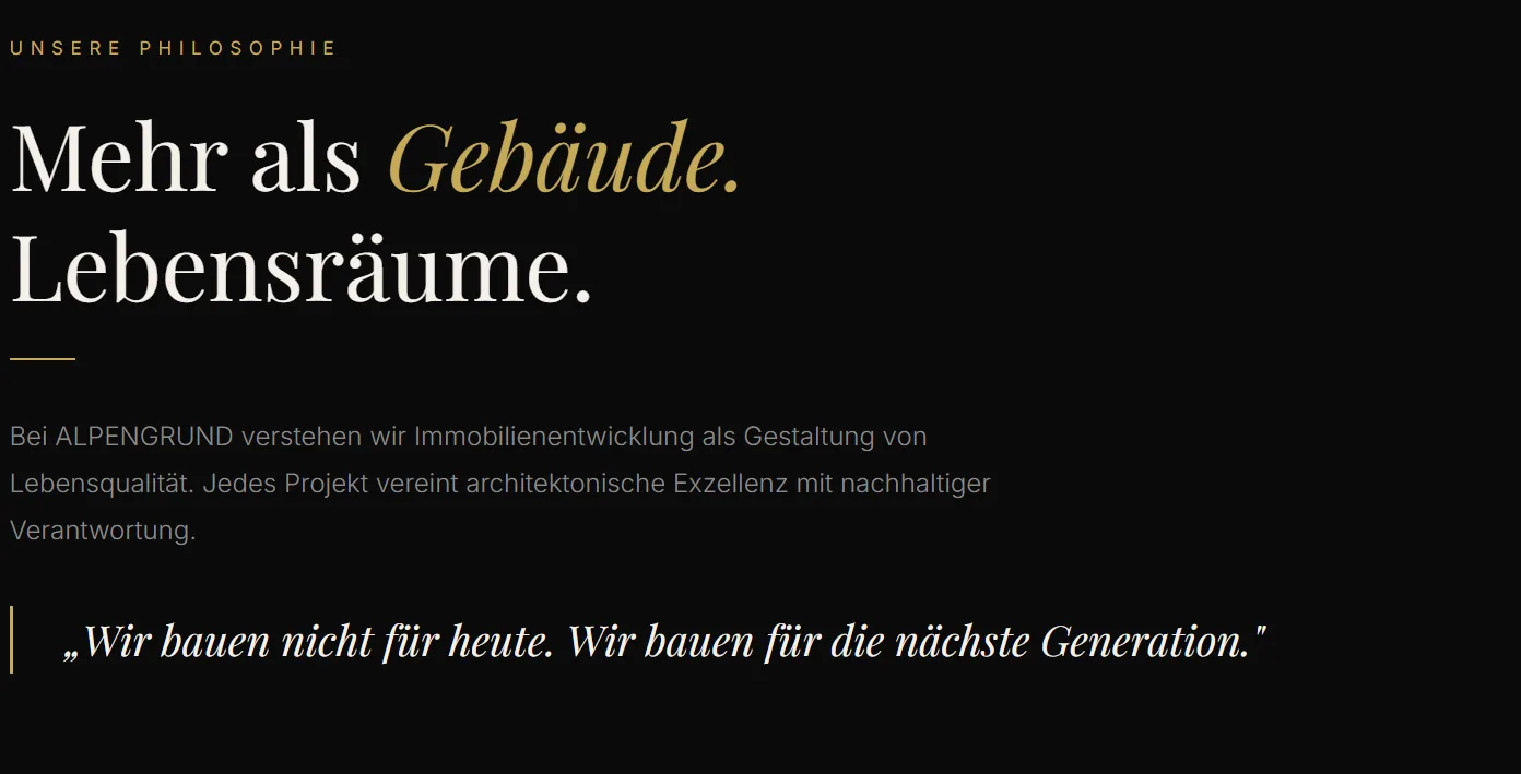 ALPENGRUND — Philosophie-Sektion